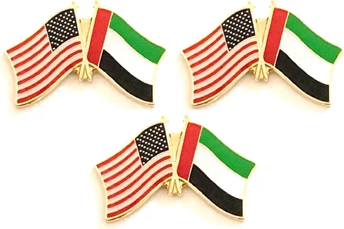 Miniatura 95 de 3 Pines de solapa con banderas de Estados Unidos y países internacionales, paquete de 3 pines dobles con diseño de banderas de Estados Unidos