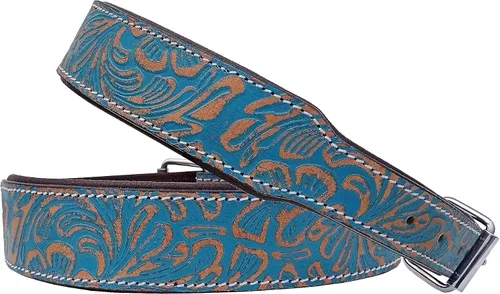 Miniatura 9 de Affilare Collar de perro de cuero estilo occidental resistente acolchado para cachorros y perros grandes 10AB134-XS