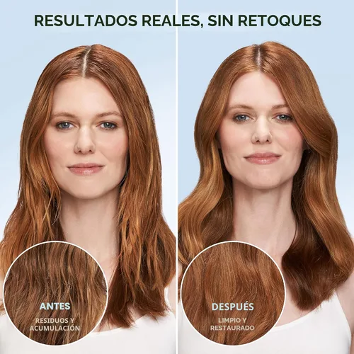 Miniatura 4 de L'Oreal Paris Acondicionador Restore sin sulfato con antioxidantes, acondicionador hidratante para exposición al agua dura y acumulación de peinado