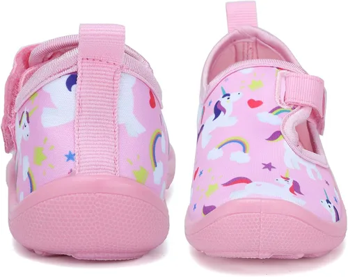 Miniatura 3 de FANTURE Zapatos de agua para niños y niñas, lindas sandalias acuáticas, playa, piscina, parque acuático, tenis acuáticos, para niños pequeños