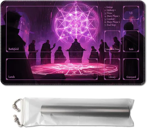 Miniatura 14 de MTG - Tapete de juego de 24 x 14 pulgadas, con parte trasera antideslizante, ideal para entusiastas de los juegos de cartas, tapete de juego TCG