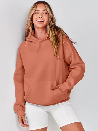 Miniatura 38 de ANRABESS - Sudaderas con capucha para mujer, sobre talla, de vellón de manga larga, modelo de 2024, para otoño