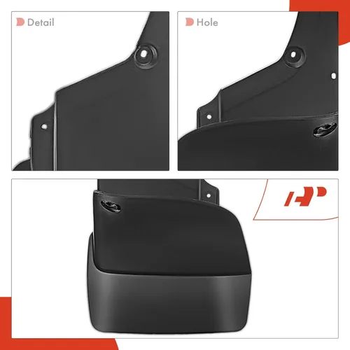 Miniatura 7 de A-Premium Juego de 4 guardabarros compatibles con Toyota Serie 100 Land Cruiser, 1998-2007, Sport Utility, color negro, delantero izquierdo derecho