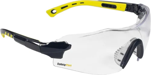 Gafas de seguridad antivaho (lente transparente) SPG801CL-AF, ANSI Z87.1, resistentes a los arañazos, lente envolvente, patillas y bisagras