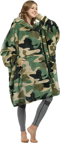 Miniatura 11 de Catalonia Sudadera con Capucha Manta Extragrande, Cómoda Sudadera Sherpa Usable, Regalo para Ella