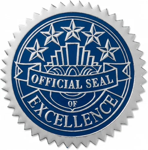 Miniatura 14 de PaperDirect Sello oficial de excelencia en relieve para certificado de lámina dorada, 2 pulgadas, autoadhesivos, 100 unidades, sellos en relieve