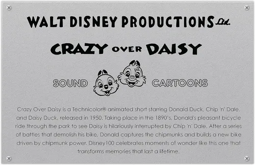 Miniatura 2 de Disney 100 años de maravilla Walt Disney presenta “Loco por Daisy” Pato Donald de peluche coleccionable, juguetes para niños de 5 años en adelante