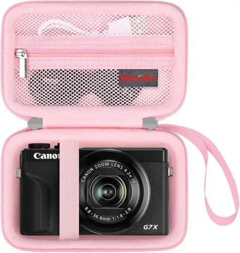 Miniatura 13 de Elonbo Funda para cámara digital Canon PowerShot G7 X Mark III/G7 X Mark II/Canon Powershot SX740 HS/ SX730 HS/ SX720 HS - Funda de transporte