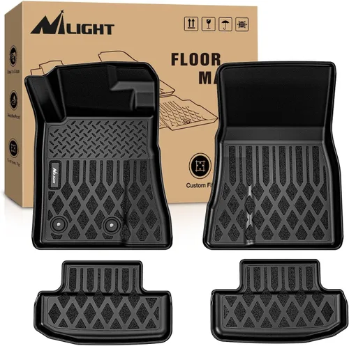 Miniatura 19 de Nilight Alfombrillas TPE para Ford F250 F350 F450 Super Duty Crew Cab 1999 2000 2001 2002 2003 2004 2005 2006 2007 ajuste personalizado para todo