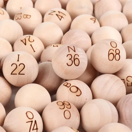 Miniatura 3 de GSE Games & Sports Expert Bolas de bingo de 7/8 pulgadas, bolas de juego de bingo de repuesto de madera maciza para fiestas, rifas de premios