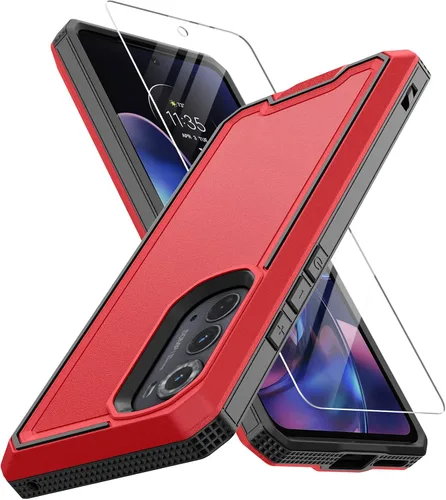 Miniatura 8 de Funda resistente para Motorola Edge 2022, Moto Edge 2022 con protector de pantalla, cubierta a prueba de caídas de grado militar, carcasa protectora