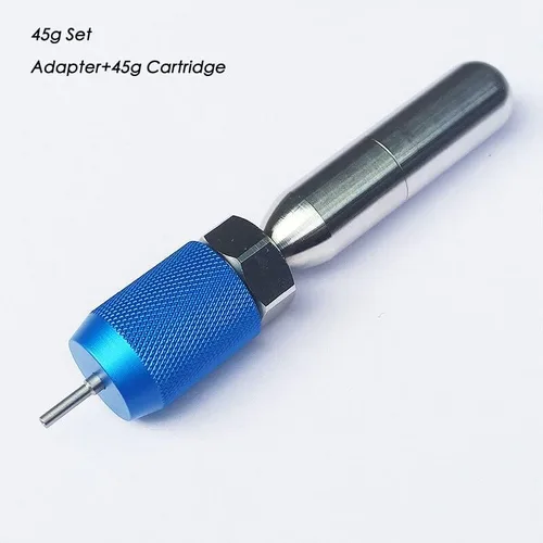 Miniatura 8 de 3/8-24UNF Adaptador de carga de cartucho de CO2 roscado Cargador de aguja de recarga de CO2 Cargador de llenado de CO2 Paintball