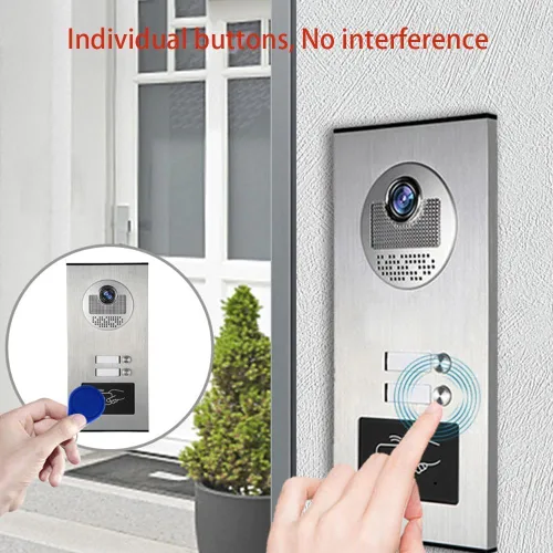 Miniatura 6 de Sistema de video portero para apartamento, monitor de 4.3 pulgadas, kit de video puerta con cable, sistema de video portero para interiores