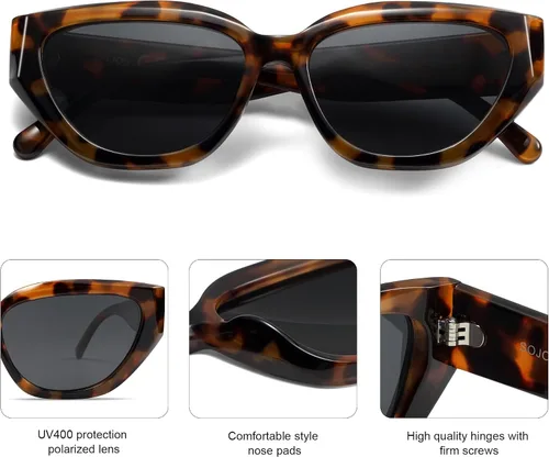 Miniatura 20 de SOJOS Gafas de sol polarizadas de ojo de gato lindo de moda para mujer Cateye SJ2237
