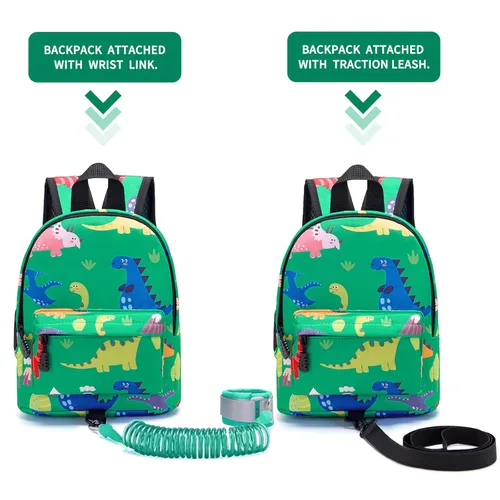 Miniatura 4 de Accmor - Mochila para niños pequeños con correa de muñeca anti-pérdida, lindo arnés para caminar para niños pequeños, mantiene a los niños cerca