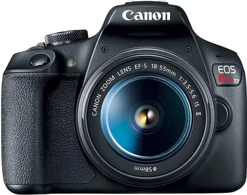 Miniatura 2 de Canon EOS Rebel T7 - Kit de cámara DSLR con lente EF18-2.165 in + memoria de 64 Gb, luz de video LED, funda, trípode, filtros, agarre y más