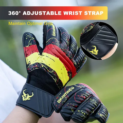 Miniatura 8 de Guantes de portero de fútbol – Nivel profesional de agarre superior, protección mejorada para los dedos, transpirables y duraderos comodidad