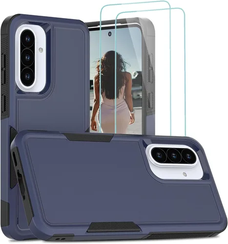 Miniatura 269 de Jeylly Compatible con Samsung Galaxy A22 5G Funda, Funda Samsung A22 5G con 2pcs protectores de pantalla de vidrio templado