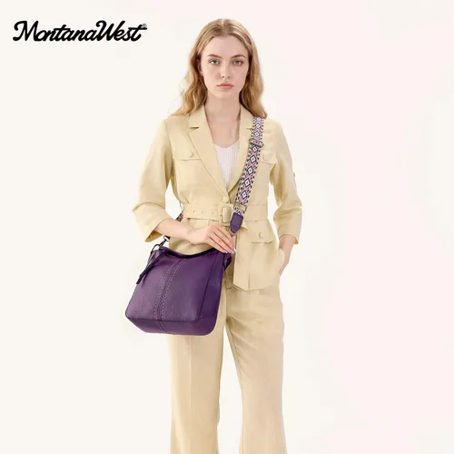 Miniatura 3 de Montana West - Bolsas hobo medianas para mujer, con asa superior, bandolera, bolso cruzado, bolsa de mano tipo cubo