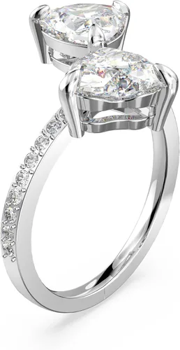 Miniatura 2 de Swarovski Attract Soul - Anillo chapado en rodio, diseño de corazón