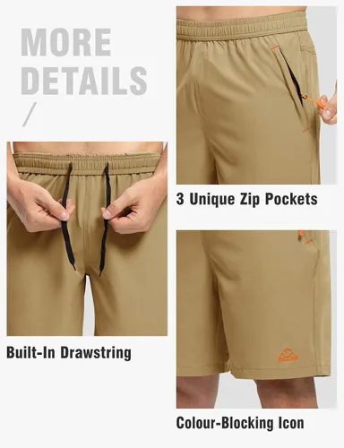 Miniatura 4 de TBMPOY Pantalones cortos de senderismo para hombre de 7 pulgadas, de secado rápido, atléticos, gimnasio, deportes al aire libre, entrenamiento