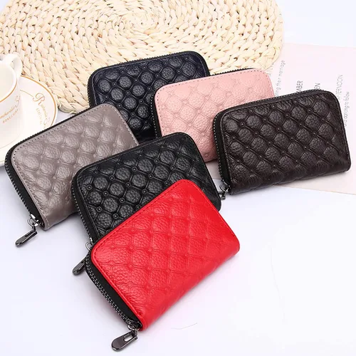Miniatura 6 de AKFSINSB cartera para mujer, Doft Rojo, Cartera