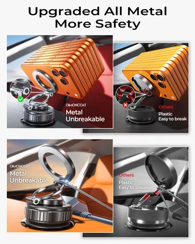 Miniatura 4 de 【Actualizado】Soporte de automóvil Magsafe [119 libras de succión y metal] Soporte magnético ajustable de 360° para tu automóvil, soporte al vacío