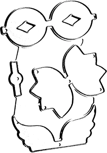 Miniatura 2 de Troqueles de corte de ángel con arco de mariposa, troqueles de corte de metal DIY Scrapbooking Artist para álbumes de recortes, papel