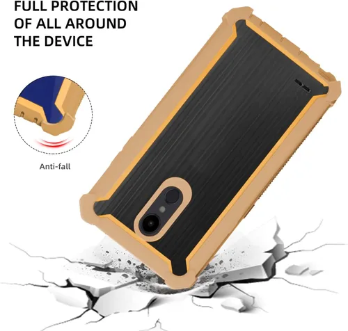 Miniatura 4 de Asuwish Funda de teléfono para LG Aristo 2/3 Plus, Rebel 4, Tribute Empire, Zone 4, K8 Plus 2018, Fortune 2, Phoenix 4, Risio 3, carcasa resistente