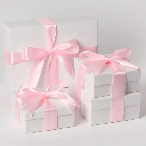 Miniatura 4 de Mauproy Cinta de satén rosa bebé de 1-1/2 pulgadas de ancho, cinta de tela de poliéster sólido de 50 yardas para hacer rosas, envoltura de regalos