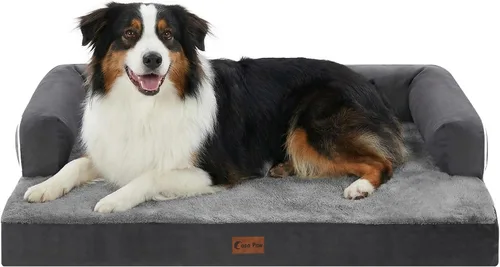Miniatura 12 de Camas Ortopédicas para Perros de Tamaño Grande, Espuma de Celdas Impermeables tipo Huevera, Camas tipo Sofá para Perros Medianos para Jaula 35x22