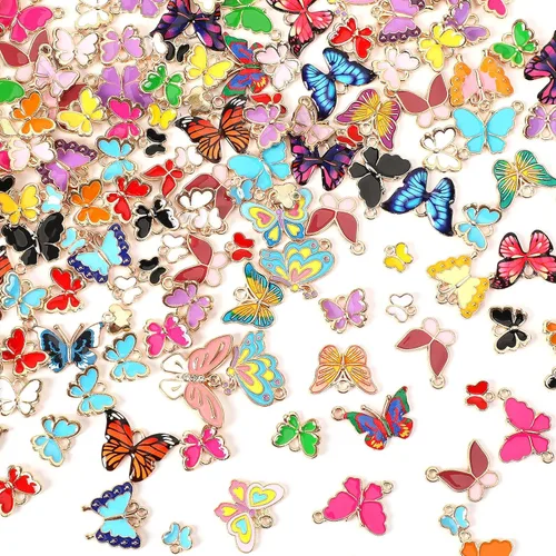 Miniatura 9 de MARFOREVER 120 dijes de mar con temática oceánica para la fabricación de joyas, esmalte dorado surtido de estrellas de mar y conchas marinas