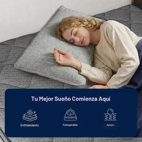 Miniatura 7 de Avenco Colchón de tamaño completo de 12 pulgadas, colchón híbrido con resortes embolsados Smarts Coil™ para soporte dirigido y espuma viscoelástica