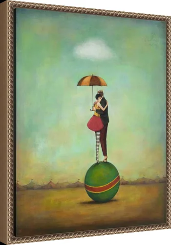Miniatura 2 de Amanti Art Lienzo enmarcado para pared, 20 x 16 pulgadas, romance de circo, por Duy Huynh, lienzo enmarcado para pared, obras de entretenimiento