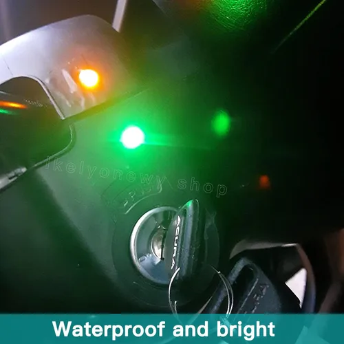 Miniatura 5 de Luz indicadora LED metálica de 6 mm, pequeña, 12 V, impermeable, lámpara de señal de 24 voltios, luces de salpicadero, precableada, eléctrica