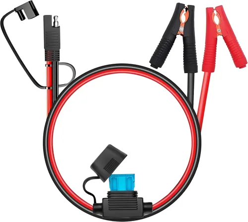 Miniatura 9 de Cable de Arranque EC5 de 10AWG con Abrazaderas de Batería, Clips de Cocodrilo de 12V a Conector EC5 Cable de Extensión de Carga para Arrancador