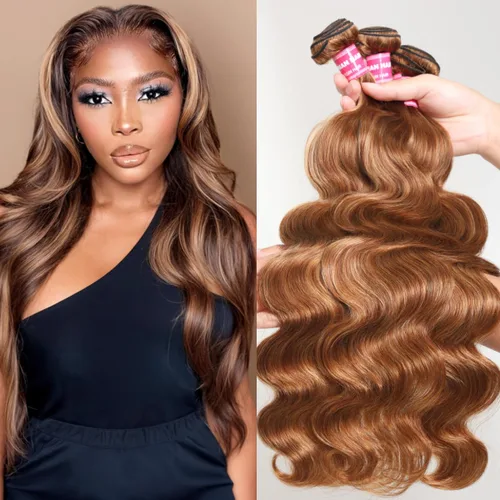 Miniatura 20 de UNice 4 manojos de cabello humano brasileño ondulado, 100% real, sin procesar, extensiones de cabello humano virgen, color negro natural, 20, 22