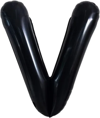 Miniatura 34 de TONIFUL Globos grandes de helio de letras B negras grandes de 40 pulgadas, globos de aluminio Mylar para decoración de suministros de fiesta