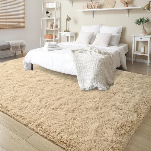 Miniatura 5 de Keeko Alfombras Esponjosas para Sala de Estar y Dormitorio, Alfombra Suave de Felpa para Junto a la Cama, Alfombra Grande Moderna para Interiores