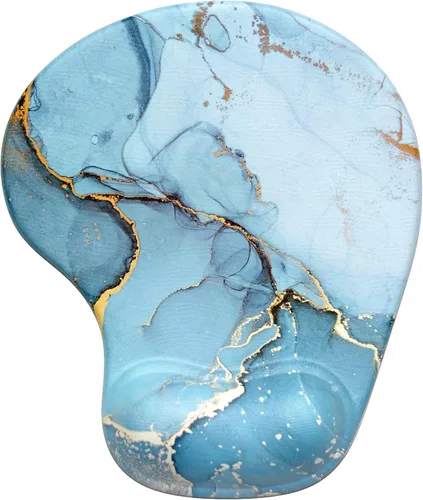 Miniatura 31 de Hsurbtra - Alfombrilla ergonómica para mouse con soporte para el reposamuñecas, alfombrillas de gel con base de poliuretano antideslizante, tapete