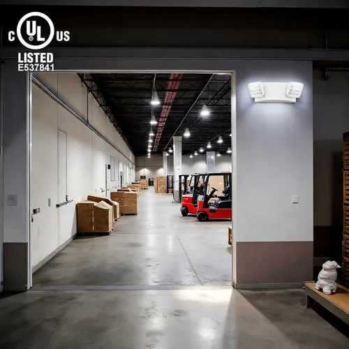 Miniatura 7 de LIT-PaTH Accesorios de iluminación LED de emergencia con 2 cabezales LED y baterías de respaldo, luz de salida estándar de EE. UU., calificada por