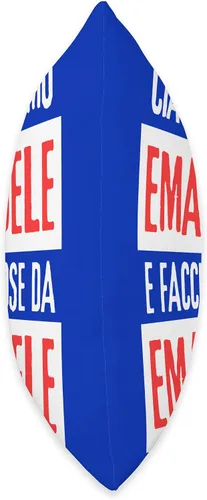 Miniatura 2 de Emanuele Idea Regalo Personalizzata con Nome Ciao Sono Faccio Cose Da Emanuele Personalizzato Throw Pillow, 18x18, Multicolor