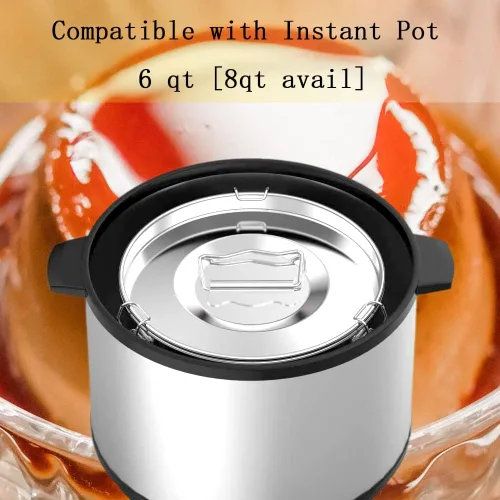 Miniatura 3 de Flanera - Molde para flan de acero inoxidable de 85 onzas, compatible con Instant Pot de 8 cuartos de galón, diseño mexicano Flanera Flan Maker