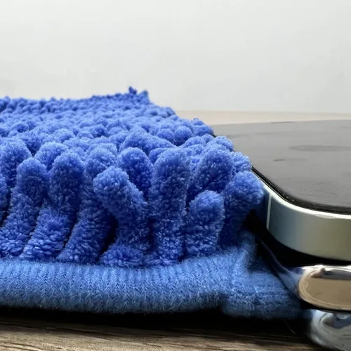 Miniatura 6 de Alfombra de baño azul, súper suave, antideslizante, lavable a máquina, se seca rápidamente, juego de baño ultrasuave de 3 piezas cian-azul