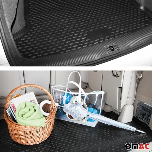 Miniatura 5 de Alfombrillas de carga OMAC para maletero trasero impermeable TPE negro para Mazda CX-3 2016-2023