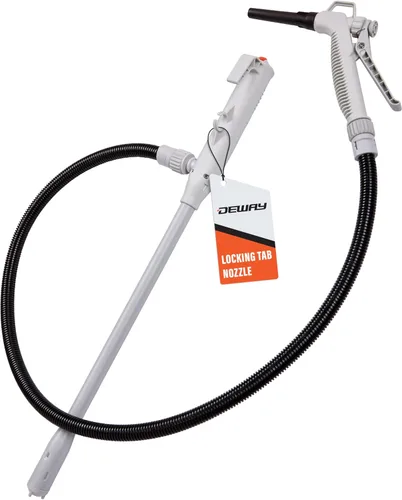 Miniatura 11 de DEWAY - Bomba de transferencia de combustible con palo alimentada por batería con boquilla de gatillo manual, tasa de flujo de 3.2 GPM y manguera