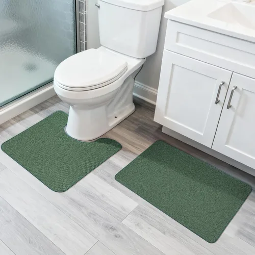 Miniatura 82 de Bosap Alfombra de Baño, Alfombras Corredoras de Baño Ultra Delgadas, Alfombras de Baño Grandes para Baño, Secado Rápido, Antideslizante, Lavable a