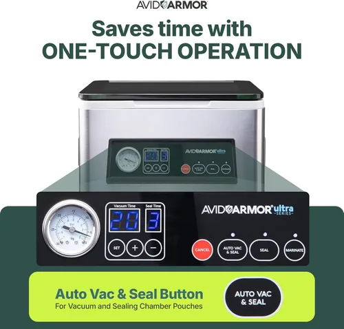 Miniatura 3 de Avid Armor - Máquina selladora al vacío de cámara USV20 Ultra Series para alimentos húmedos, máquina de envasado al vacío de carne, compacta