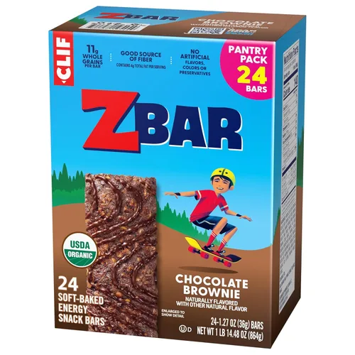 Miniatura 13 de Zbar - Brownie de chocolate - Barras de snack energéticas horneadas suavemente - Sin OMG - 11g de granos integrales - Barras de granola orgánicas