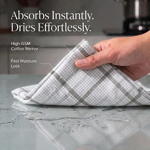 Miniatura 372 de Urban Villa Toallas de cocina 100% algodón para cocina (juego de 6) 20"x30" toallas de cocina altamente absorbentes, juego de ropa de cocina